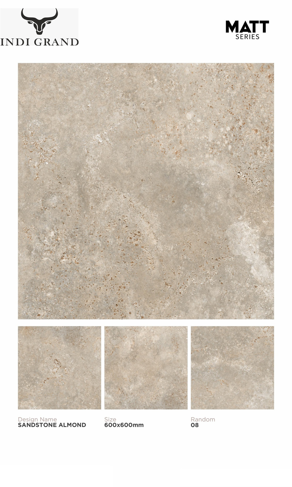 Керамогранит matt 60х60 sandstone almond
