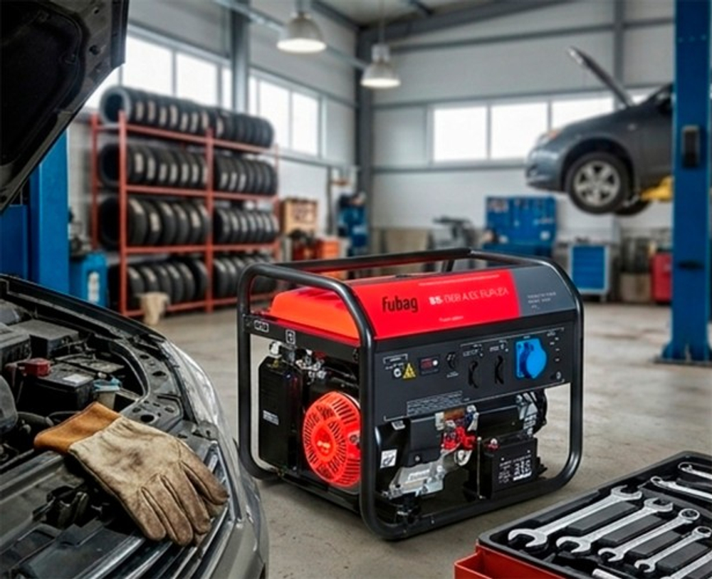 Генератор бензиновый FUBAG BS 7500 A ES DUPLEX с возможностью автоматизации 641087