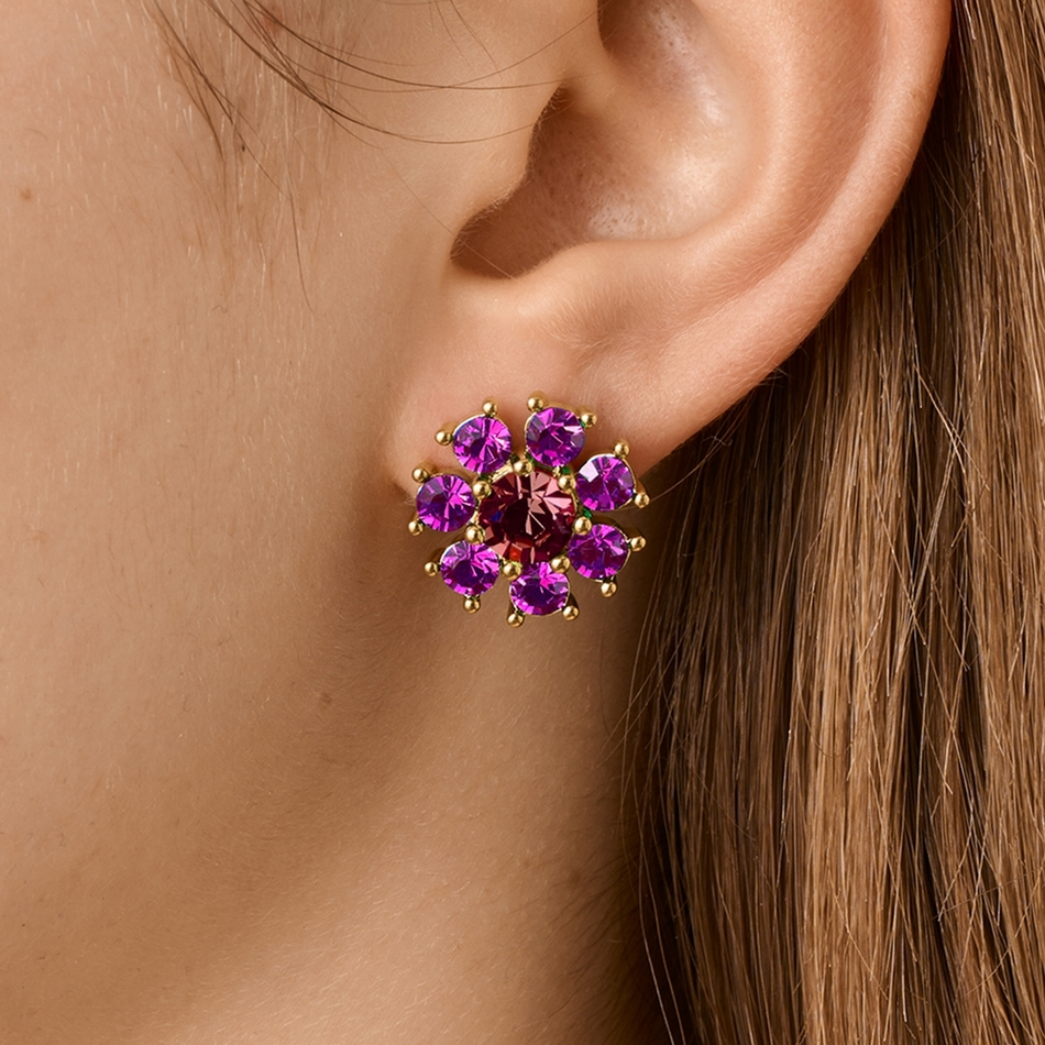 Серьги Dyrberg Kern AUDE SG PINK /WINE 450099