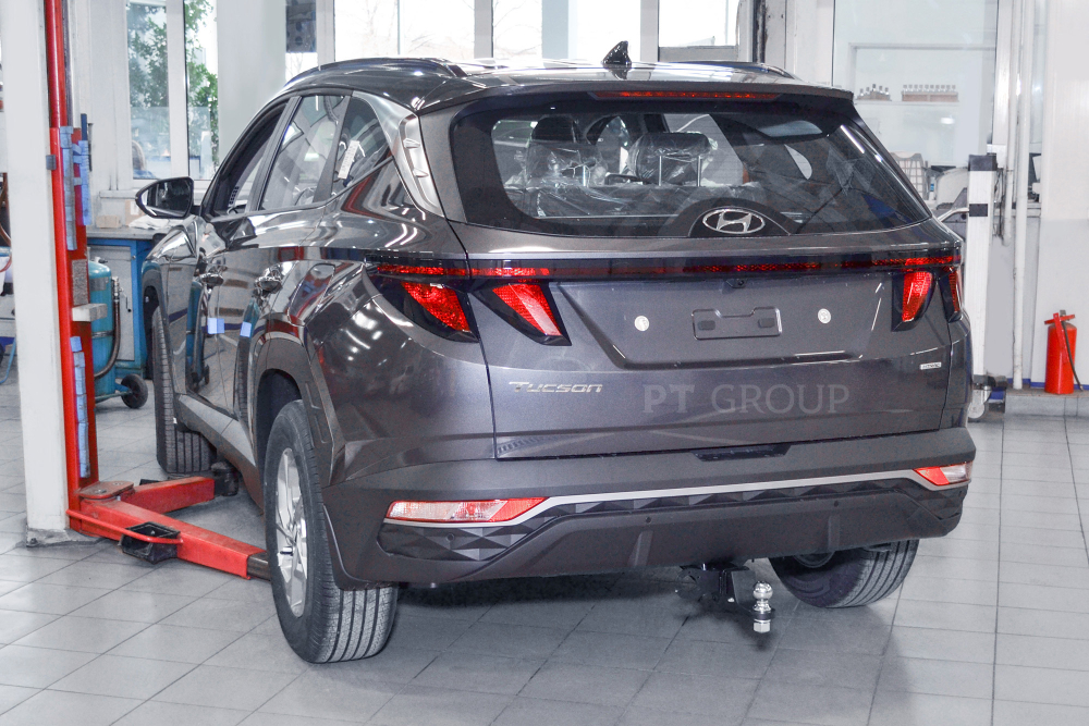 Фаркоп PT GROUP /съемный квадрат/ HYUNDAI Tucson 2021- (Сборка РФ)(паспорт и сертификат в комплекте)(без электрики) арт.HTS-21-991122.00