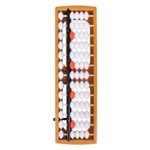 Счеты Абакус (соробан) белые ЮНЛАНДИЯ "Ментальная арифметика", 13 разрядов, кнопка обнуления, 106238