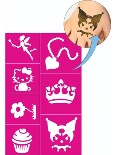 Набор трафаретов для тату Девочки