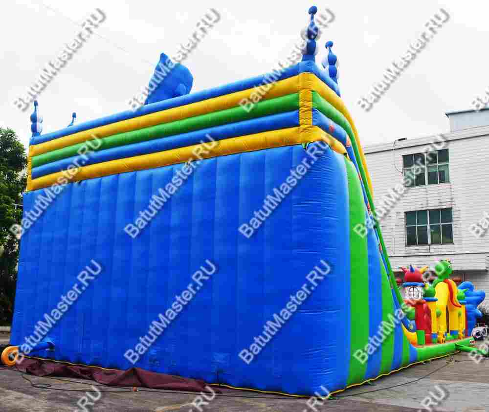 Коммерческий надувной батут "Осьминоги и акулы" 17*10*8 м B-14657