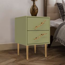 Тумба Арт Колор matte Стайл Голд Зеленая олива матовая