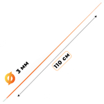 Хлыст длинный, стеклопластик (110 см, 3мм)