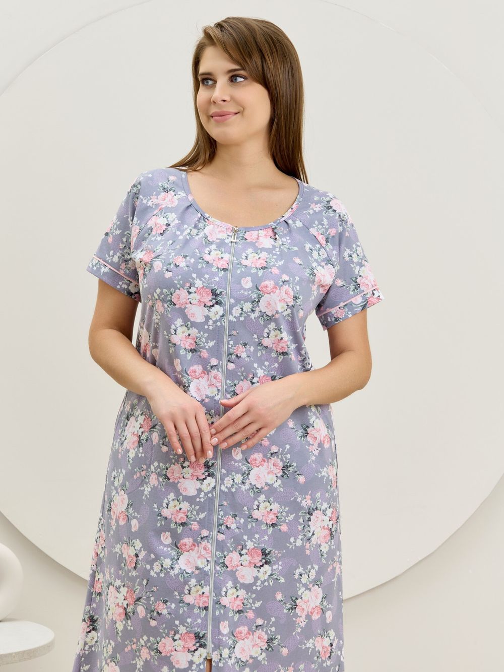 Халат Флэр Виотекс СЕРО-ГОЛУБОЙ