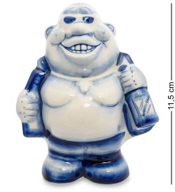 ГЛ- 457 Фигурка «Новый руссий» (Гжельский фарфор)