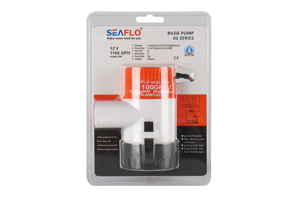 Помпа SeaFlo 12B 1100GPH non-auto