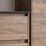 Тумба подвесная под раковину Sancos Libra, дуб чарльстон 790х450х500 мм