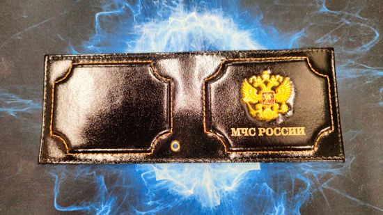 Обложка для удостоверения "МЧС" (Эмблема)