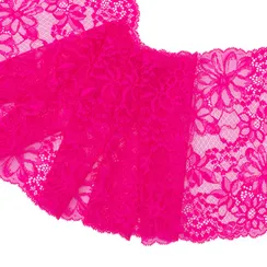 Кружево эластичное фуксия розовая 22 см