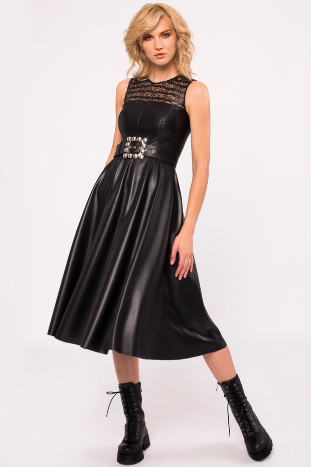 Платье сарафан черное