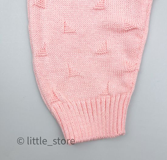 Комбинезон вязаный Персиковый