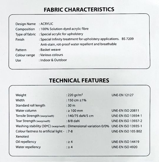 Матрас для шезлонга Mattress Acrylic