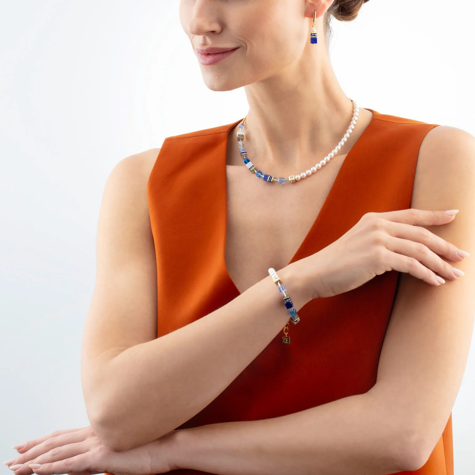 Серьги Coeur de Lion Blue-Gold 5086/21-0716