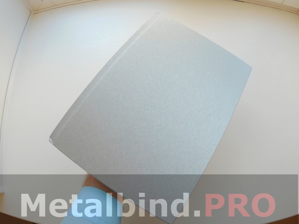 Твердые обложки O.HARD COVER TECHNO A4+ (портрет) 304x212 mm с покрытием TECHNO «под металл» CЕРЕБРО и ЗОЛОТО
