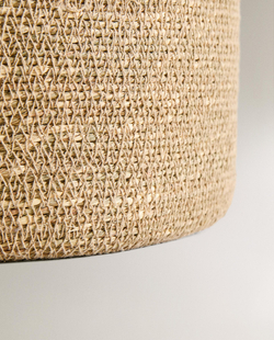 Zara Home Корзина из морской травы, цвет бежевый, 34 см