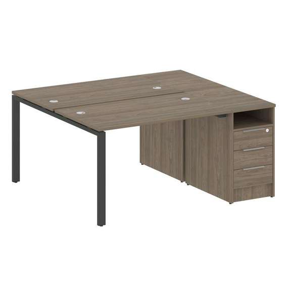 Метал Систем Рабочая станция с тумбой на П-образном м/к БП.РС-СТП-2.2