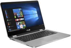 Ноутбук ASUS VivoBook Flip 14 TP401MA-EC323T (90NB0IV1-M08890) Intel Pentium N5030/4096 Mb/14; Full HD 1920x1080/256 Gb SSD/Intel UHD Graphics 605/Windows 10 Home/серый