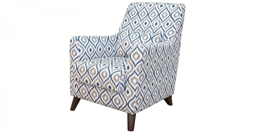 Кресло Либерти велюр геометрия 18 беж