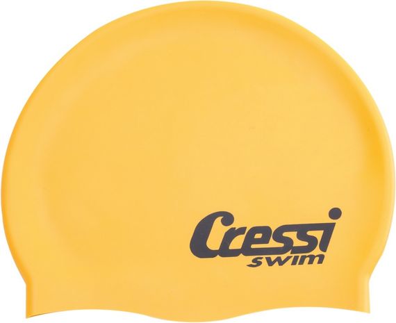 Шапочка для плавания детская Cressi Silicone Cap Kids желтая