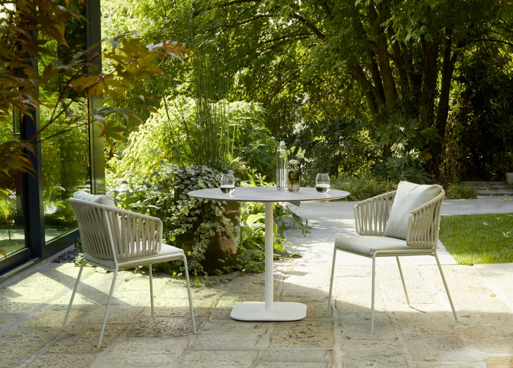 Кресло плетеное с подушкой Scab Design Lisa Filo Nest, зеленый шалфей, песочный, зеленый