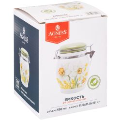 БАНКА AGNESS "SUNDAY" 11,5*15 СМ 750 МЛ (КОР=32ШТ.)
