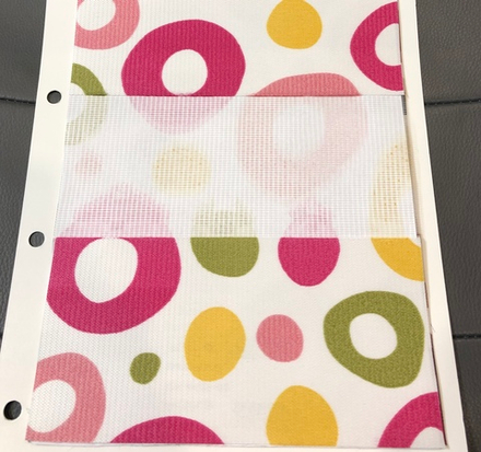 Рулонная штора День-Ночь Мини, ткань DN4420-02, цвет розовый