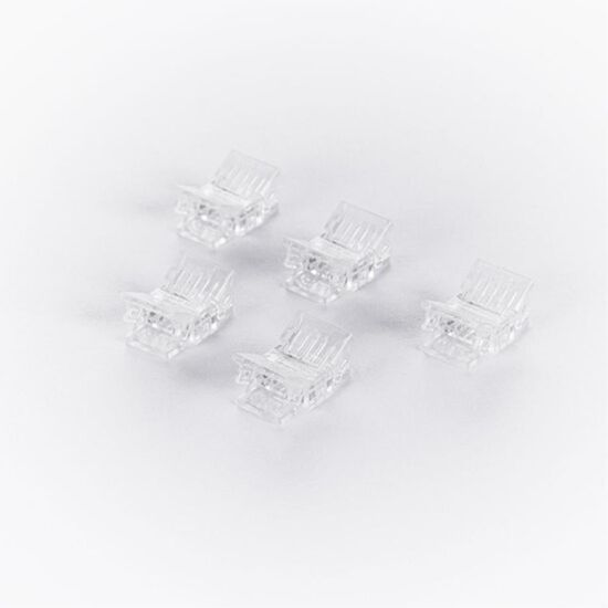 A32-08-1CCT КОННЕКТОР ПРЯМОЙ ДЛЯ ОДНОЦВЕТНОЙ СВЕТОДИОДНОЙ ЛЕНТЫ ШИРИНОЙ 8 ММ, В КОМПЛЕКТЕ 5 ШТ