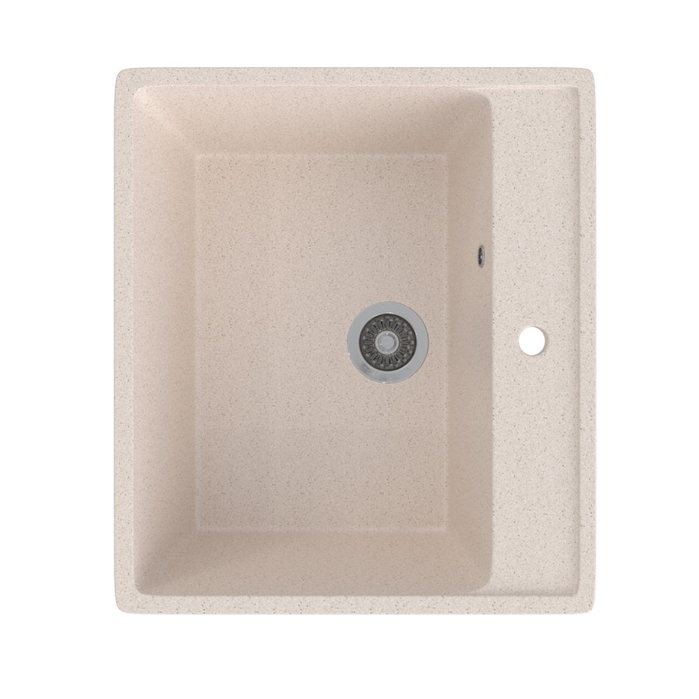 Мойка ML-GMS21 СТАНДАРТ прямоугольная, бежевый (328), 565*505*200мм