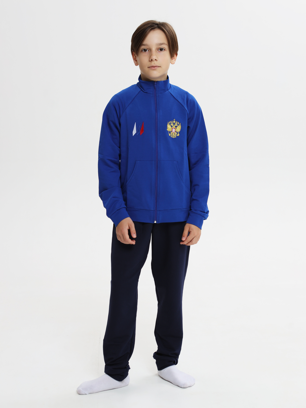 спортивный костюм для мальчика яркий синий WILDWINS