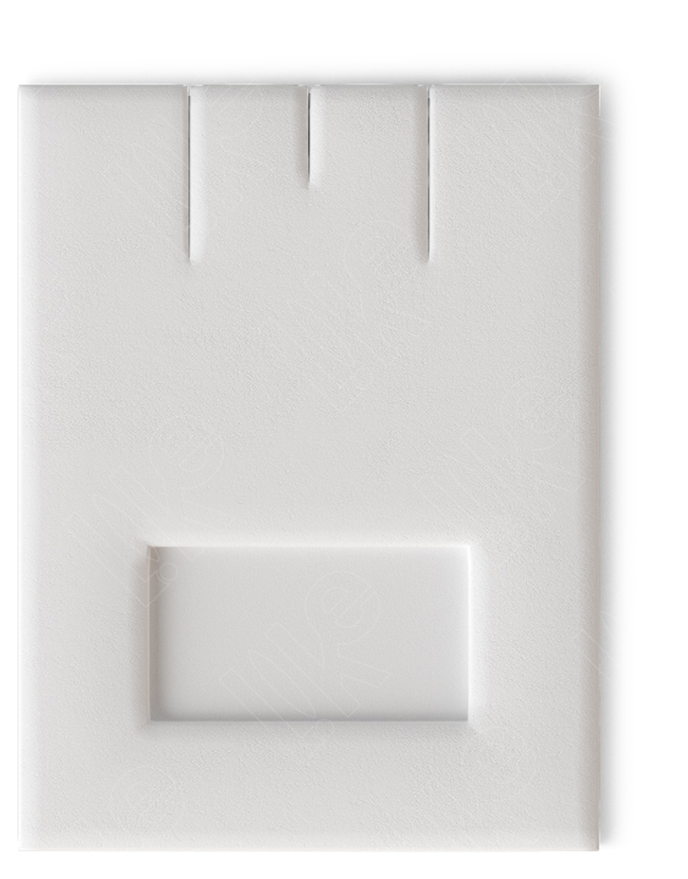 Вкладыш 08/наклонный/для серег/подвески/2 прорези/окошко для бирки/прорезь для нитки