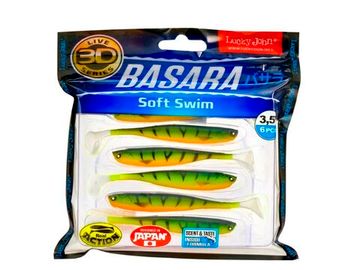 Виброхвосты LJ Pro Series 3D BASARA SOFT SWIM 08,89/PG13 6шт.