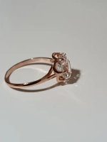 Кольцо серебряное с горным хрусталем