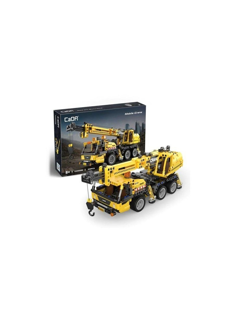 Конструктор CADA передвижной кран (658 деталей)