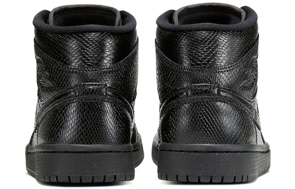 Кроссовки Jordan Air Jordan 1 Mid "Black Snakeskin" (Женская размерная сетка)