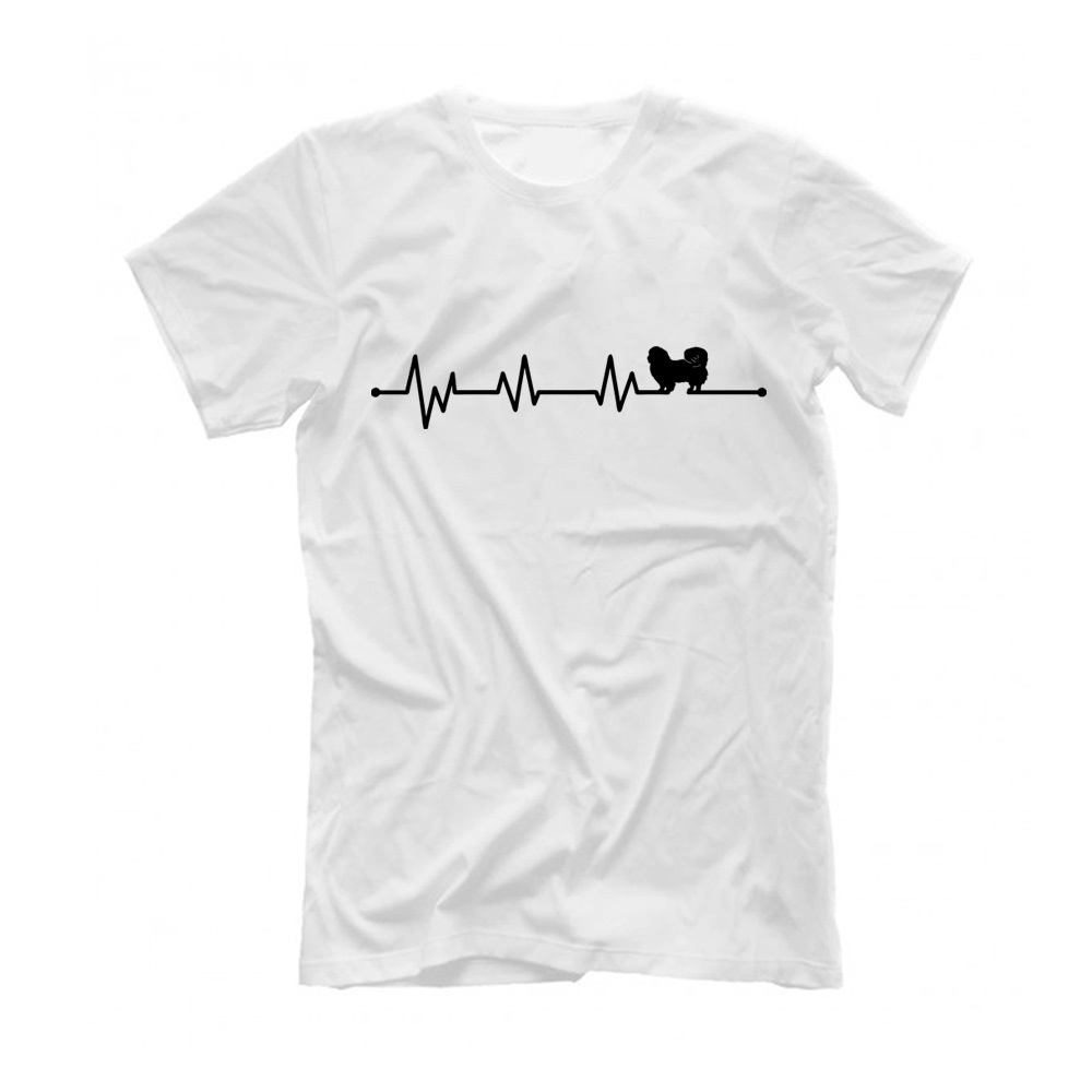 Футболка "Пекинес - сердечный ритм"