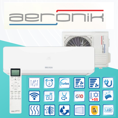 Кондиционер сплит-система инверторная AERONIK ASI-09 IU2/ASO-09 IU2