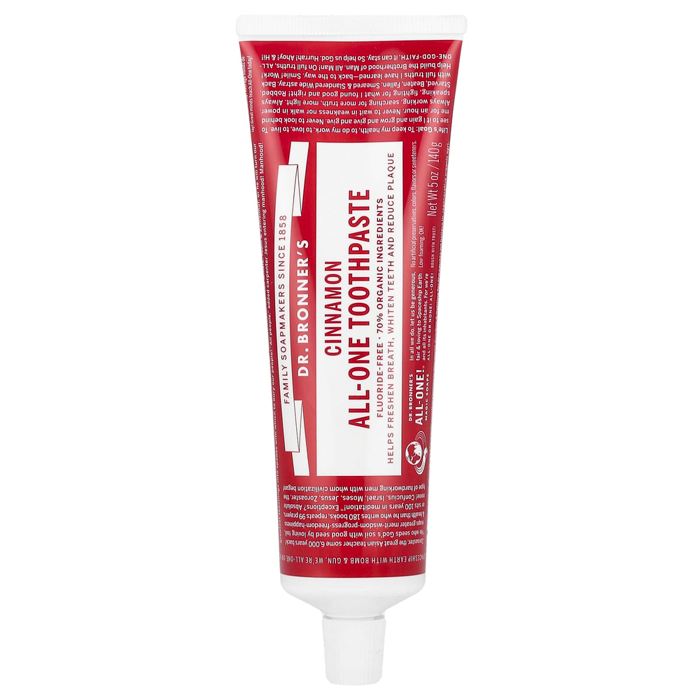Dr. Bronner's, All-One Toothpaste, корица, 140 г (5 унций)
