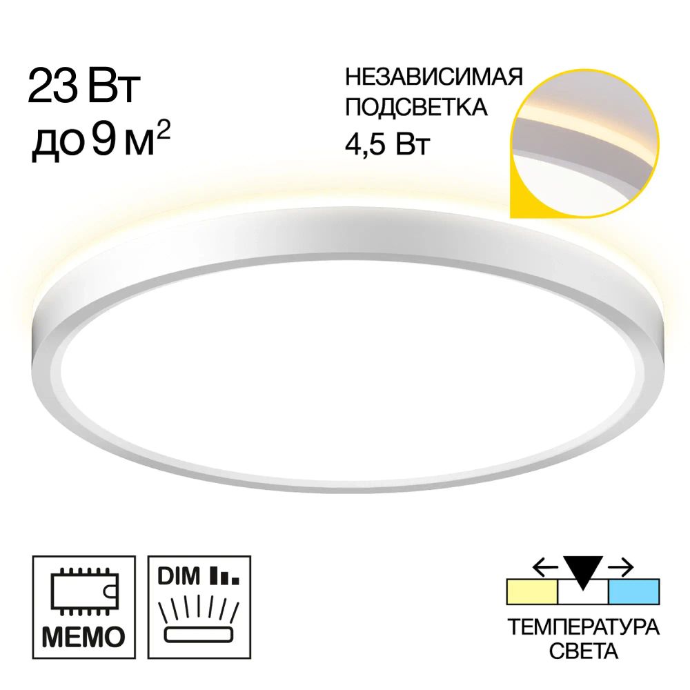 Citilux NORMA CL748240 LED Светильник с подсветкой Белый