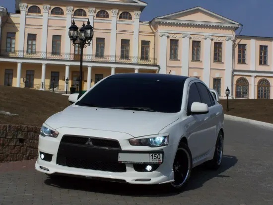 Юбка переднего бампера Zodiak для Mitsubishi Lancer 10