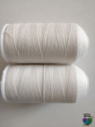 Белый, арт. 18, Кашемир 100% в бобинах