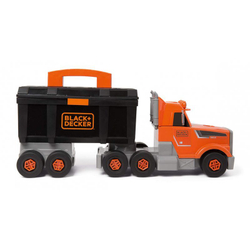 Smoby - Грузовик с чемоданом, инструментами и краном Black & Decker 360175