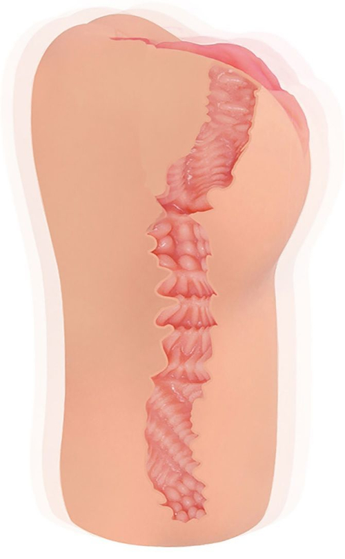 Вибромастурбатор KOKOS Bellana, телесный, рельефный канал