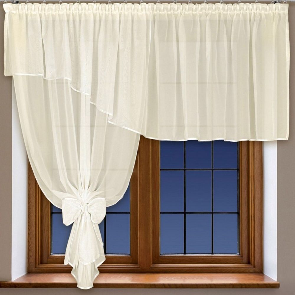 Занавеска из вуали "Ф. БЕЛЛА" на шторной ленте, цвет шампань, Польша. Занавеска из вуали "Ф. БЕЛЛА" на шторной ленте, цвет шампань, Польша.