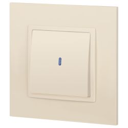 14-1102-02 ЭРА Выключатель с подсветкой, 10АХ-250В, IP20, Эра Elegance, сл.кость