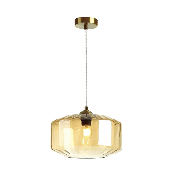 4747/1 PENDANT ODL21 409 янтарный/бронзовый Подвес E27 60W BINGA