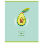 Тетрадь предметная "AVOCADO" 48 л. глянцевый лак ОБЩЕСТВОЗНАНИЕ клетка BRAUBERG (10 штук в упаковке)