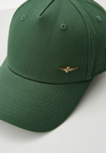 Кепка AERONAUTICA 1122 зеленый лого метал.