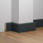 Плинтус напольный антрацит RAL7016 МДФ K-02 70X16X2050 мм Deartio / Ликорн